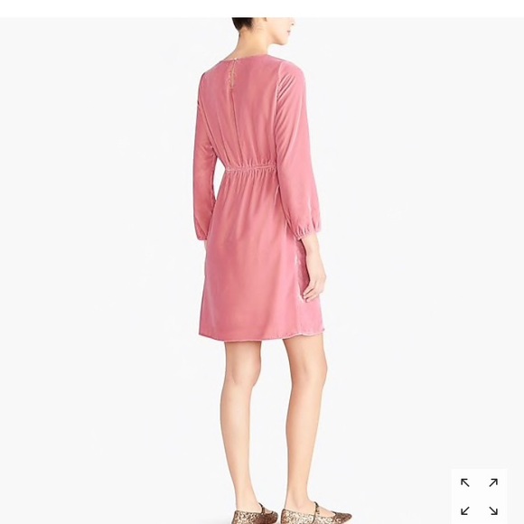 J crew velvet wrap dress - Picture 4 of 7